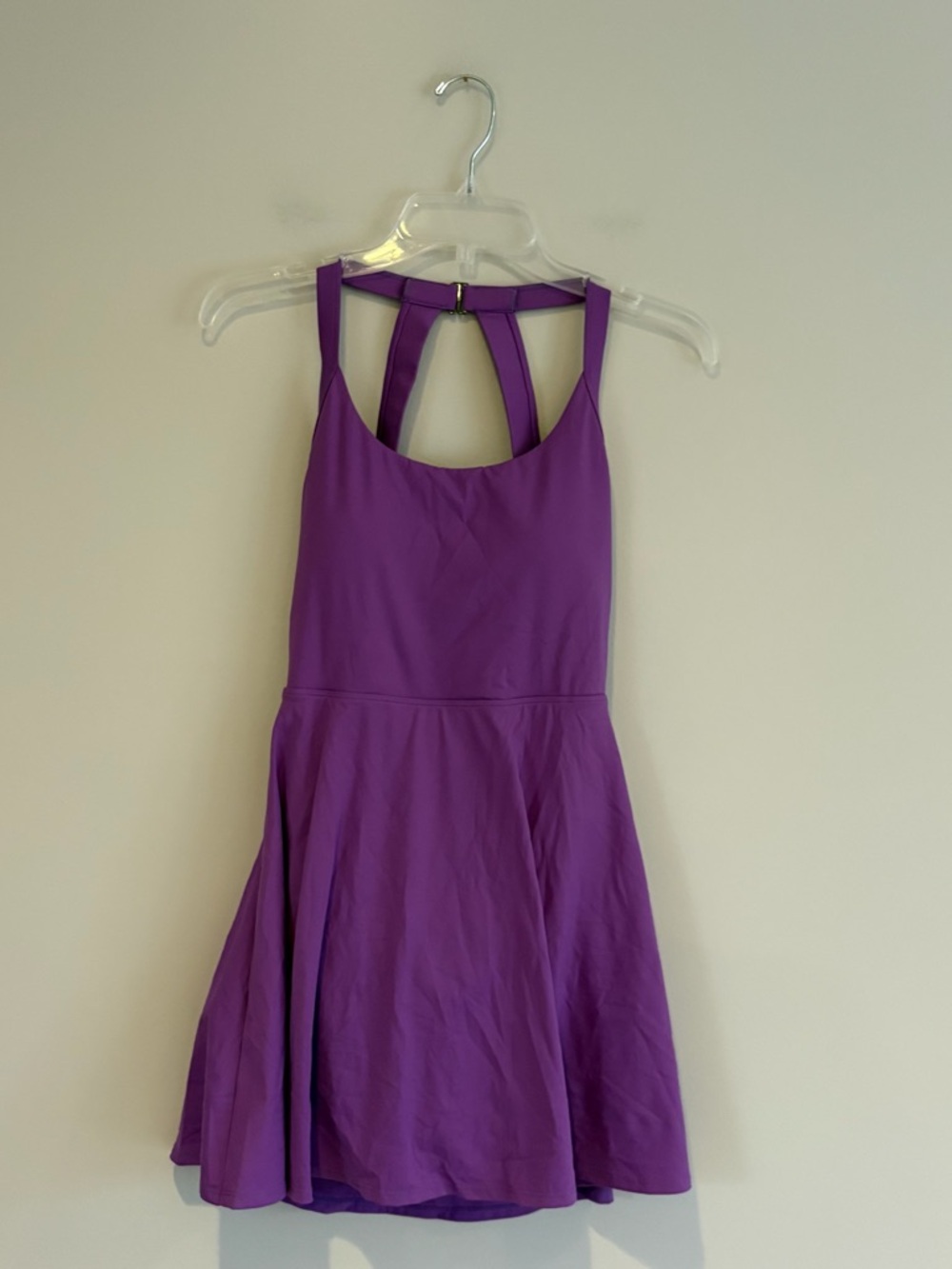 HALARA Purple Mini Dress with Strappy Back
